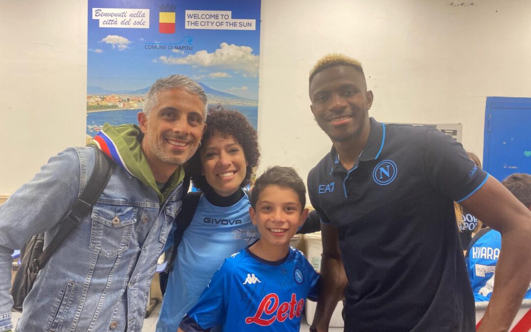 Il sogno di Carmen ” Regalare a mio figlio la gioia di incontrare i giocatori del Napoli” – maggio 2024  Stadio Maradona Napoli
