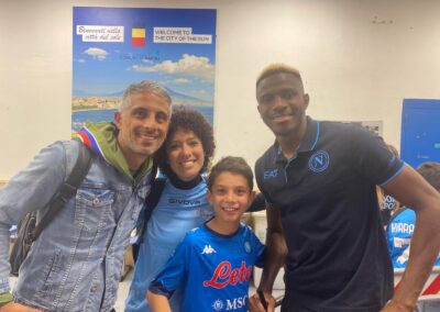 Il sogno di Carmen ” Regalare a mio figlio la gioia di incontrare i giocatori del Napoli” – maggio 2024  Stadio Maradona Napoli